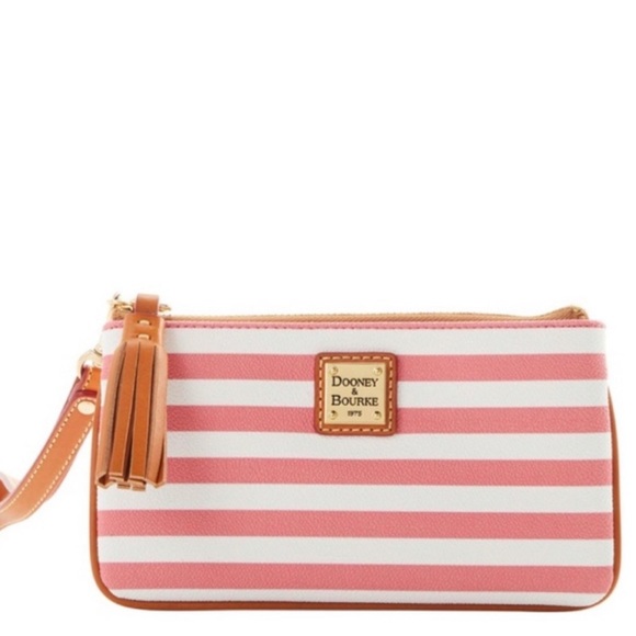 Dooney & Bourke Handbags - Dooney & Bourke Small Carrington Wristlet Watermelon NWT